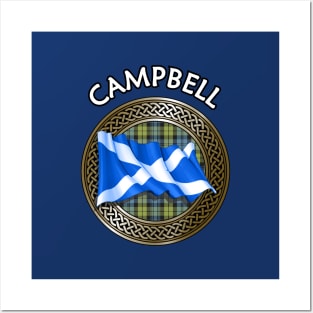 Clan Campbell Crest & Tartan Knot Posters and Art